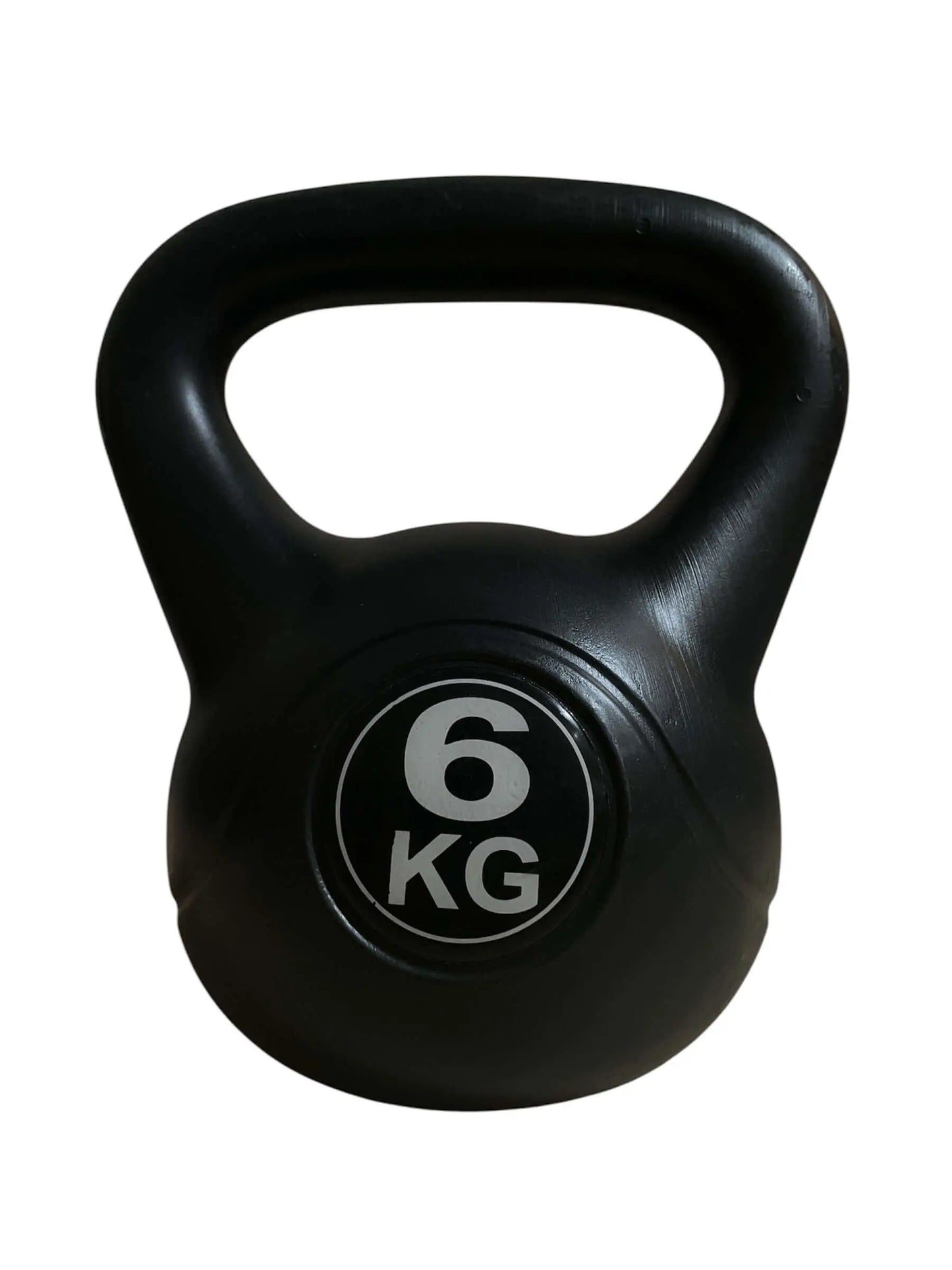 Zwarte kettlebell van 6 kg