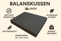 Jim24 Balans kussen - Zwart Yogamatspecialist.com